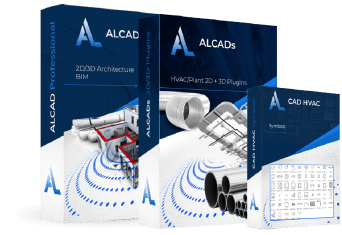 AlCAD professional 2d and 3d MEP plugin